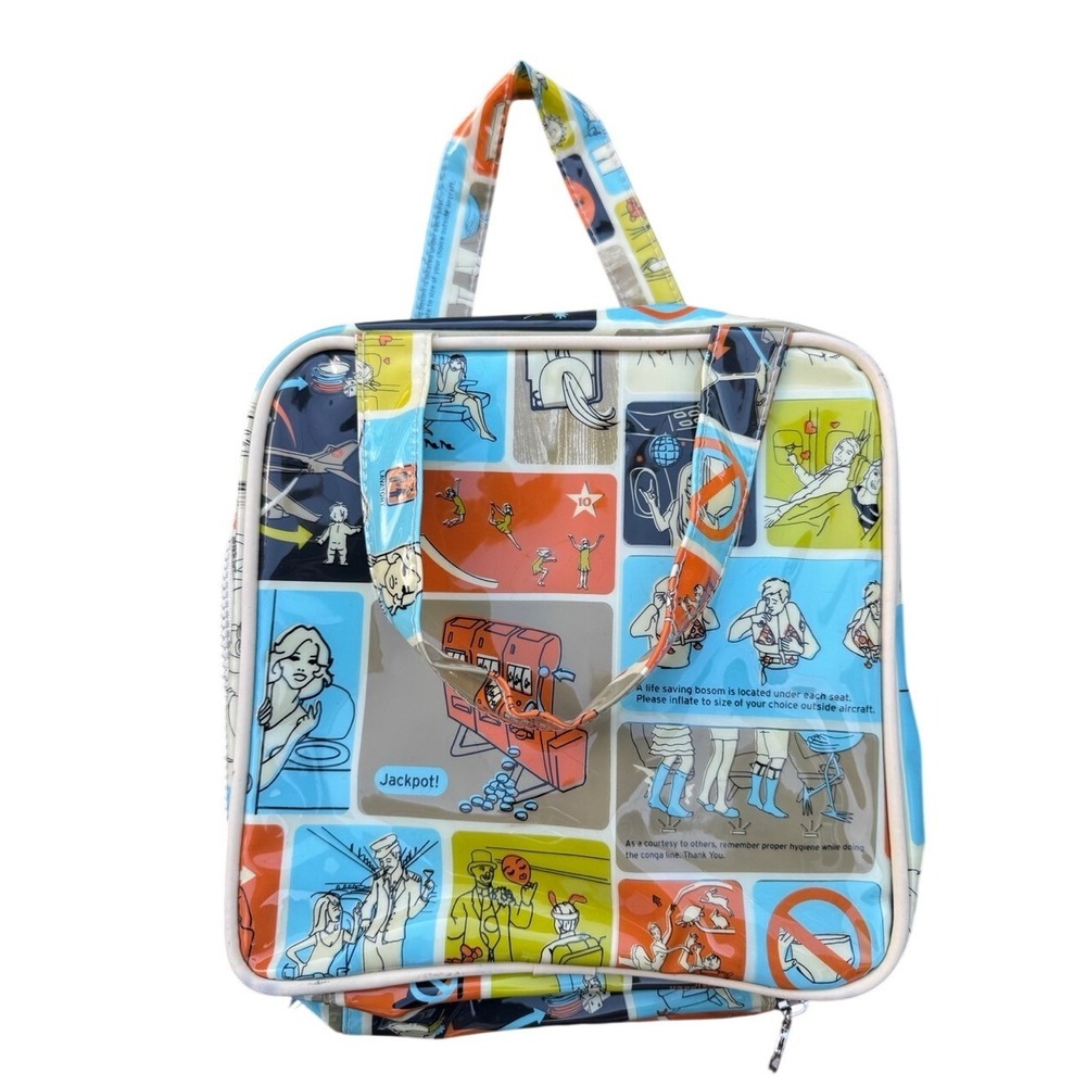 Transversion Vintage Y2K Novelty Bag Airplane Graphic Excellent